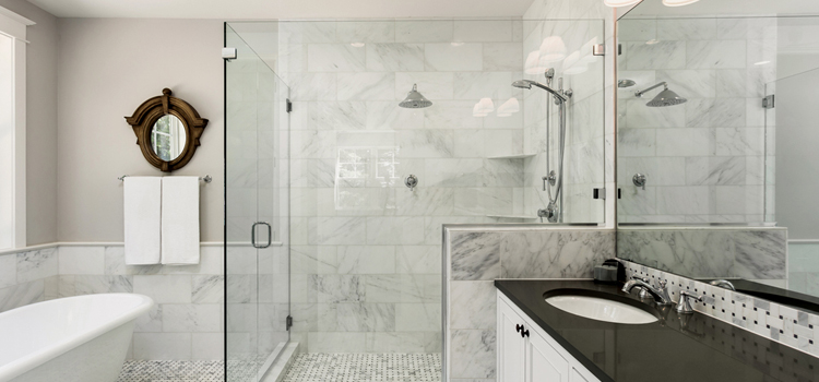 bathroom shower door installation in Bear Valley Springs