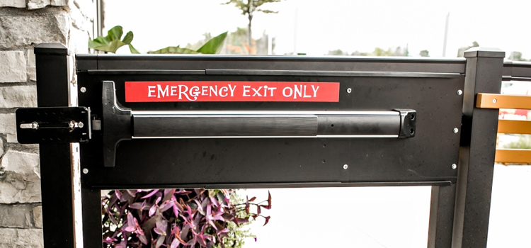emergency push bar installation in Bear Valley Springs