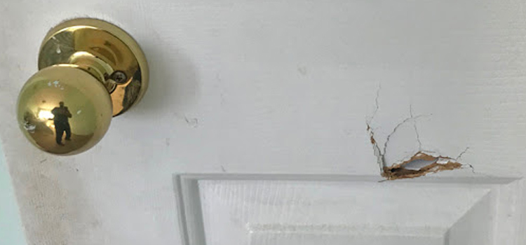 interior door hole repair Bear Valley Springs